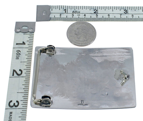 Native American Sterling Silver Sunface Corn Belt Buckle JX121899